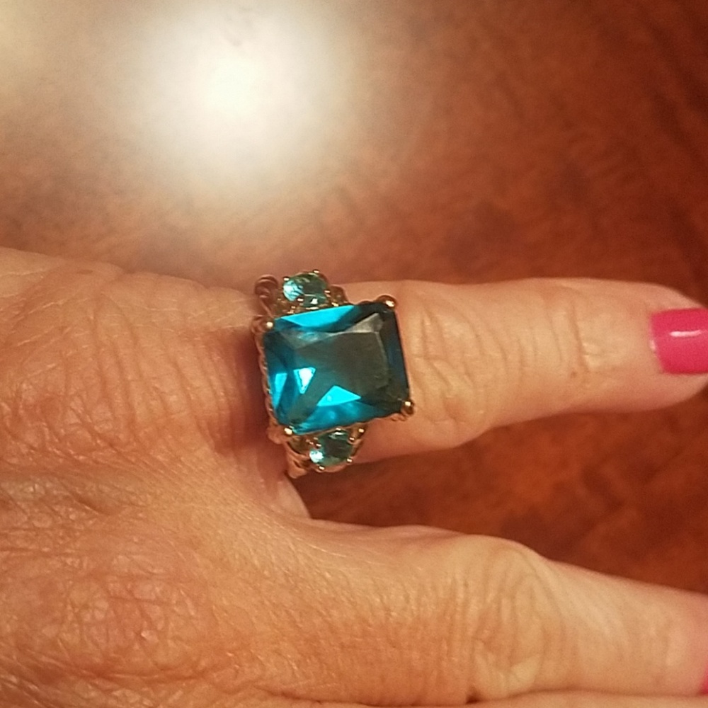 Aquamarine Stone Ring